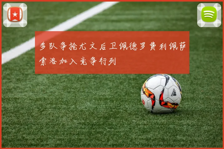 多队争抢尤文后卫佩德罗费利佩萨索洛加入竞争行列
